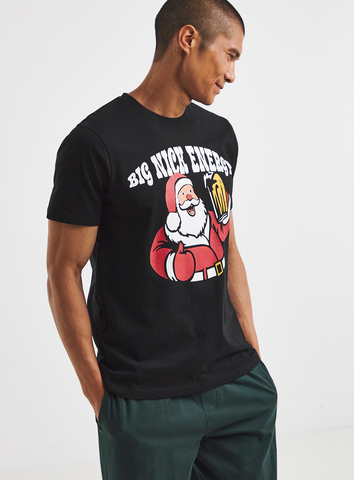 JACAMO Big Nick Christmas Graphic Pyjama Set 1XL - Image 3 thumbnail